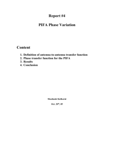 Phase transfer function for a PIFA - Electrical & Computer Engineering