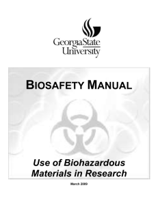 SECTION II - Biohazardous Research - URSA