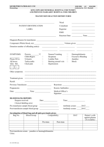 transfusion reaction report form