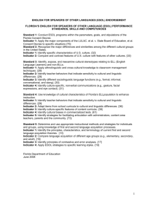 ESOL Performance Standards