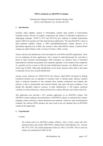 PONA Analysis on AB-PONA column - GS-Tek