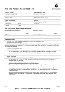 Job and Person Specification Approval