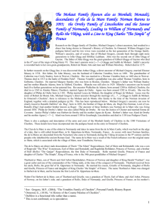 Philip de Oreby = Leuca de Mohaut - Michael`s Family History and
