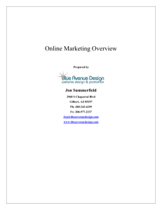 Online Marketing Campaign Proposal