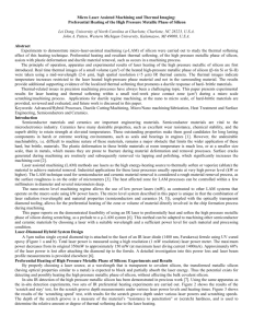 Laser Heating and Thermally Enhanced Deformation of Silicon