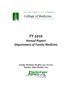 2010 Annual Report - University of Vermont