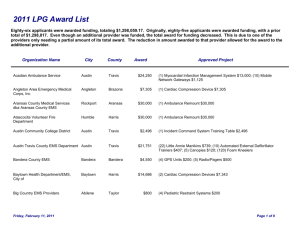 2011 LPG Award List - Texas Department of State Health Services