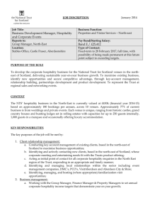JOB DESCRIPTION January 2014 Job Title: Business Development