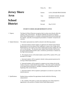Policy No. 004.1 Jersey Shore Section: LOCAL BOARD