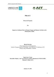 Proacc proposal - Impacts on Sediment Due to Climate Change and