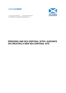 Dredging and Sea Disposal Sites
