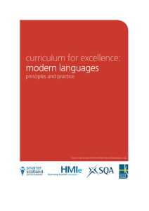 Modern languages: Principles and practice