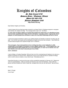 January 2008 - Knights of Columbus Council 3738
