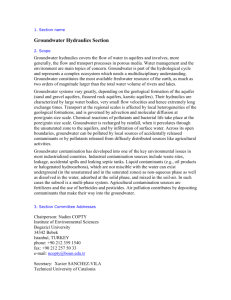 Groundwater Hydraulics Committee Report