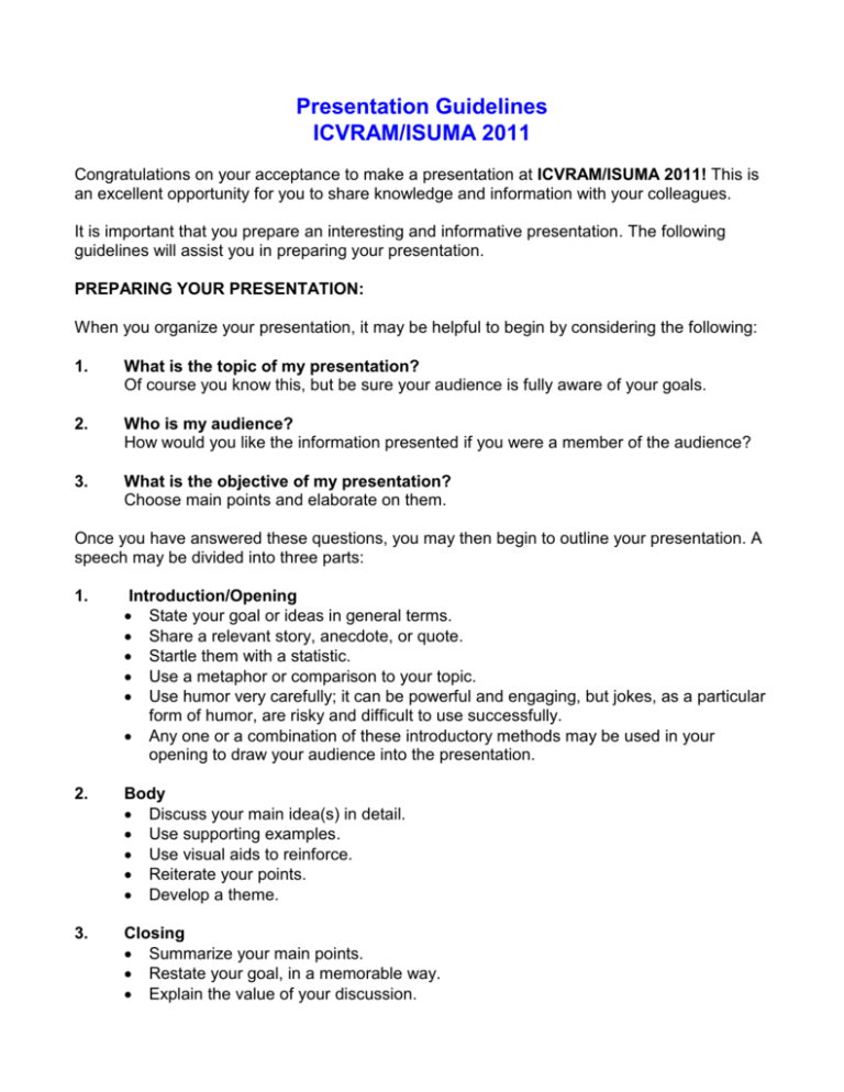 presentation guidelines pdf
