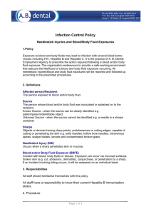 Infection Control Policy