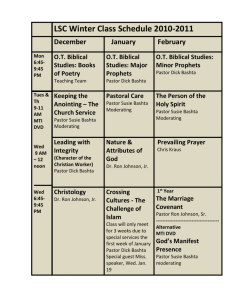 LSC Fall Class Schedule 2010