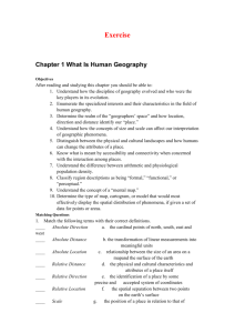 Chapter 1 What Is Human Geography