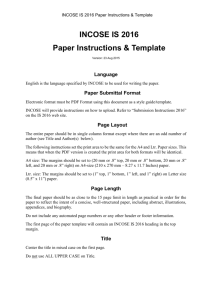 Paper Template