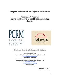 FOOD for LIFE RECIPES - Physicians Committee for Responsible