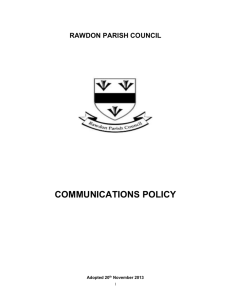 Communications Policy Nov 2013