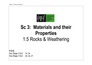 1.5 Rocks & Weathering