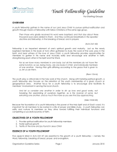 Youth Fellowship Starting Guideline v1