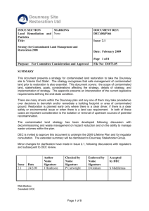 a summary - Dounreay Site Restoration Ltd