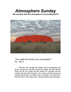 Atmosphere Sunday - Season of Creation