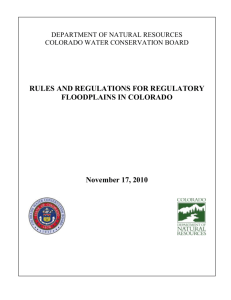 2 ccr 408-1 rules and regulations for regulatory floodplains in