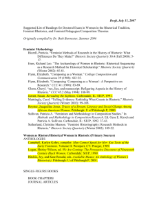Doctoral Exam Reading List for Feminist Rhet 7.10.07_Burmester