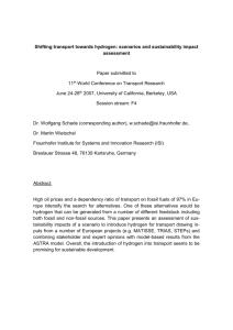 Shifting transport towards hydrogen: scenarios and