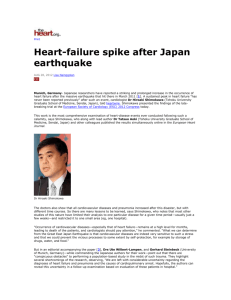 Heart-failure spike after Japan earthquake