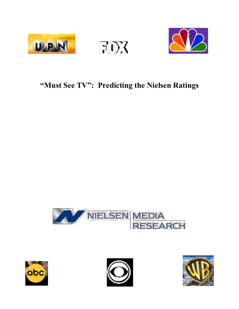 The Nielsen ratings are used for television networks to gauge how
