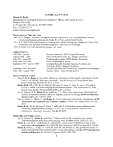 Two Page CV - Institute of Marine and Coastal Sciences