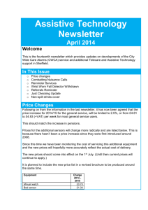 Telecare Newsletter Apr 2014