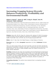 Increasing Cropping System Diversity Balances Productivity