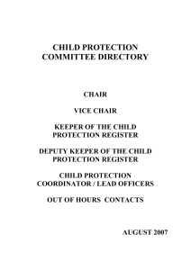 CHILD PROTECTION
