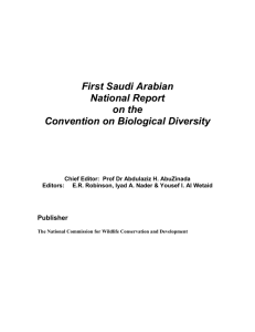 Saudi Arabia - Convention on Biological Diversity