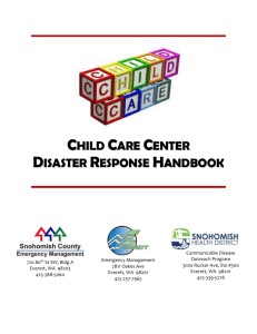 Child Care Center Disaster Response Handbook