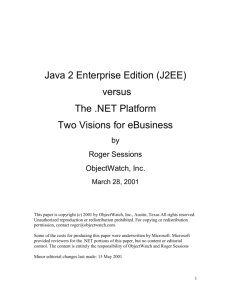 J2EE vs Dot Net