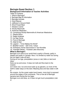 Beringia Quest Section 1: Background Information & Teacher