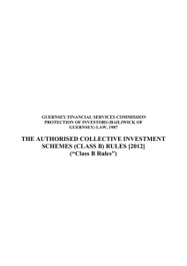 Draft Authorised Collective Investment Schemes (Class B) Rules, 2012