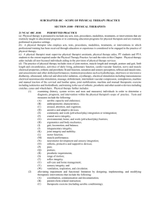 subchapter 48C - SCOPE OF PHYSICAL THERAPY PRACTICE