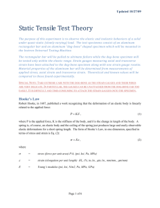 Static Tensile Test Theory
