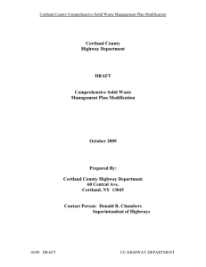 Solid Waste Management Plan Modification