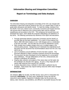 Report on Terminology and Data Analysis