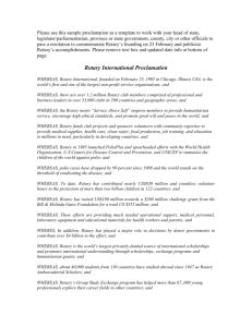 Rotary Day Proclamation Template