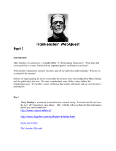 Frankenstein WebQuest
