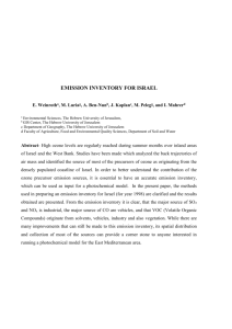 HUJI-emissions - Department of Meteorology and Climate Science